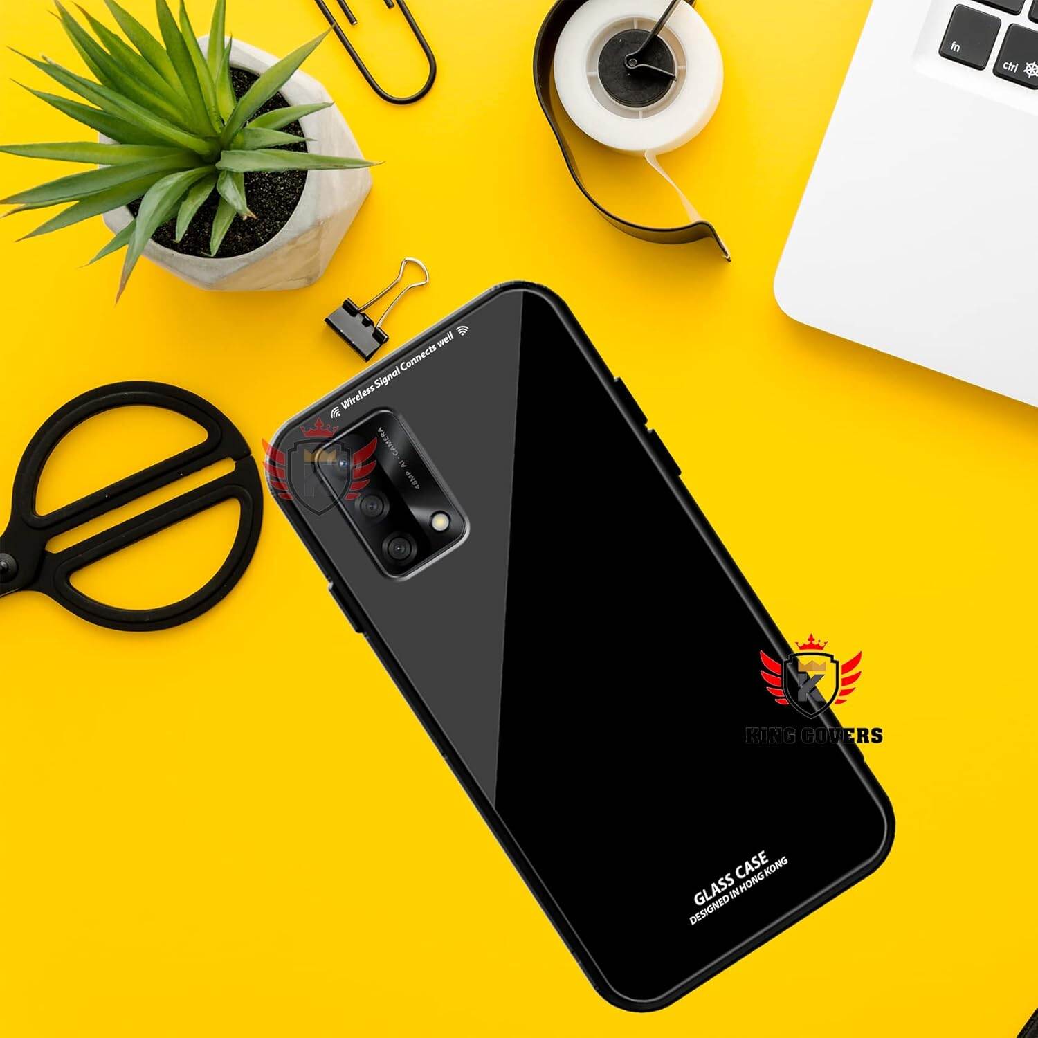 Picture of oppo f19 pro Back cover |Stylich Back case | Luxurious Toughened Glass Back Case with Shockproof TPU Bumper Case Cover