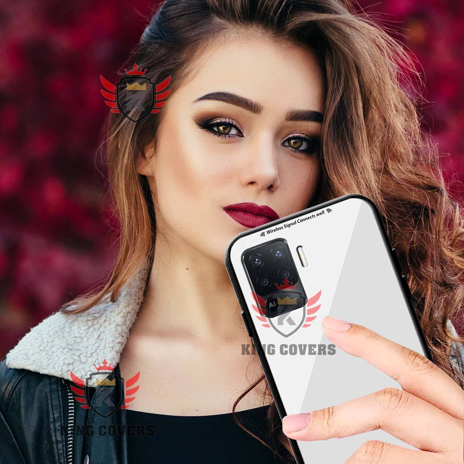 Picture of Shockproof TPU Bumper Case Cover for oppo f19 pro (white)