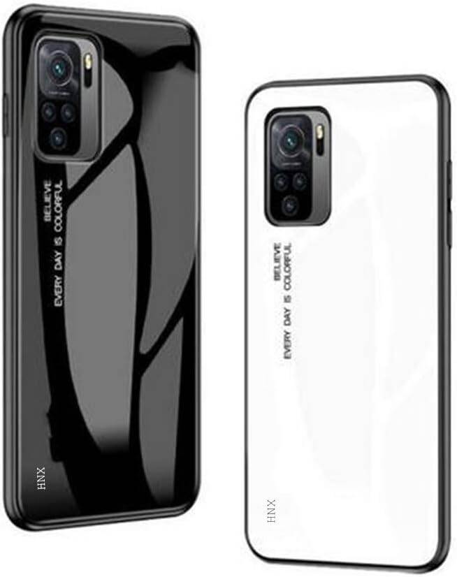 Picture of poco f3 Back cover |Stylich Back case | Luxurious Toughened Glass Back Case with Shockproof TPU Bumper Case Cover