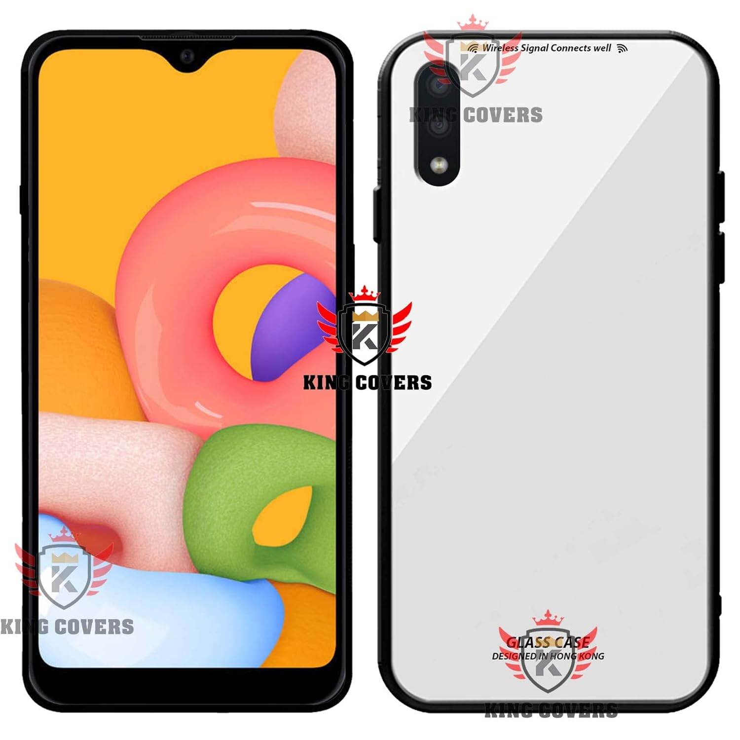 Picture of Shockproof TPU Bumper Case Cover for samsung a01(white)