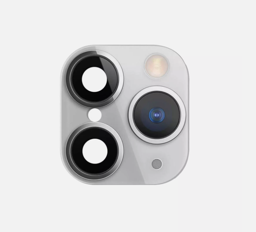 Picture of iPhone x,xs and xs max to 11 Pro Fake Camera Glass Lens Sticker- White