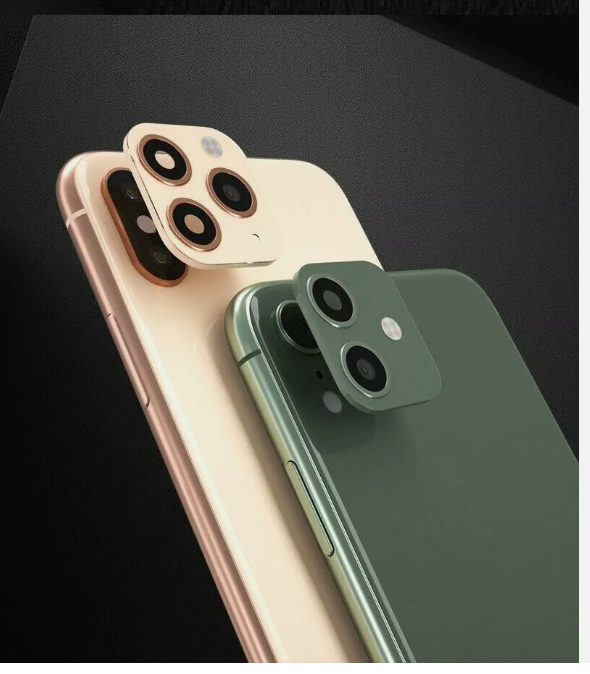 Picture of Svyaxfa Modified Phone Back Film Camera Lens Seconds Change Cover Film Fake Camera for iPhone X XS MAX Change to iPhone 11 Pro MAX Back Screen Protector HD Lens Protector (For iPhoneX/XS silver)