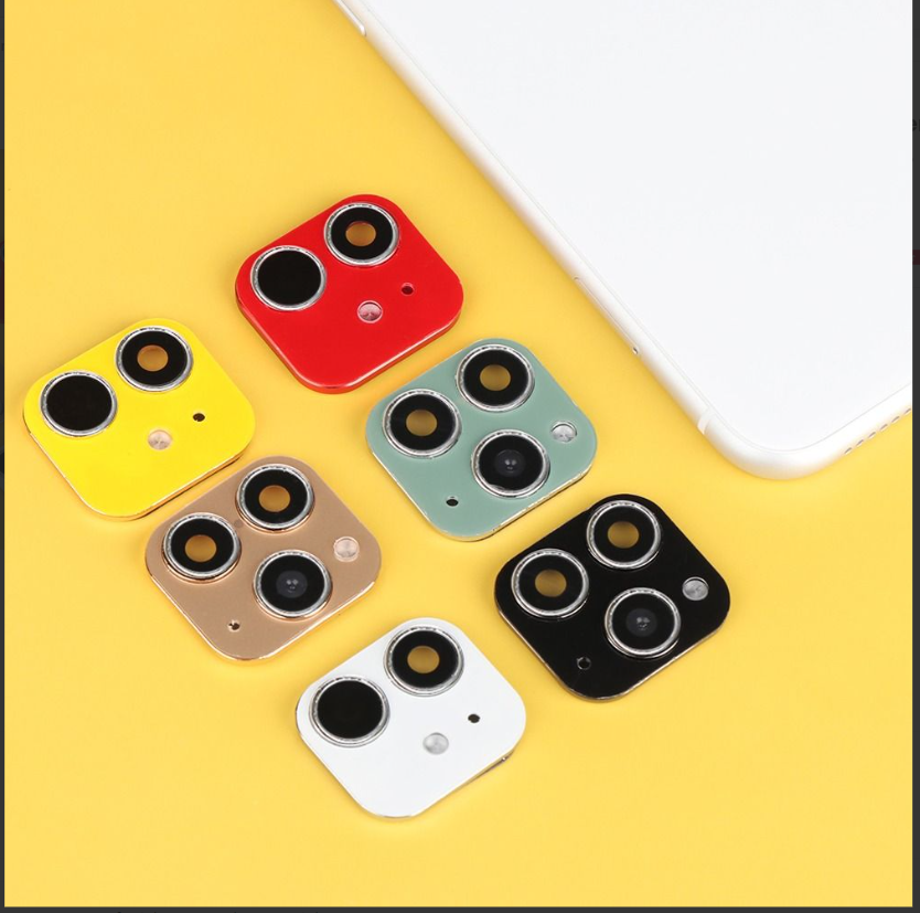 Picture of fake camera lens sticker cover screen protector for iphone xr x change to iphone 11 pro max - 509