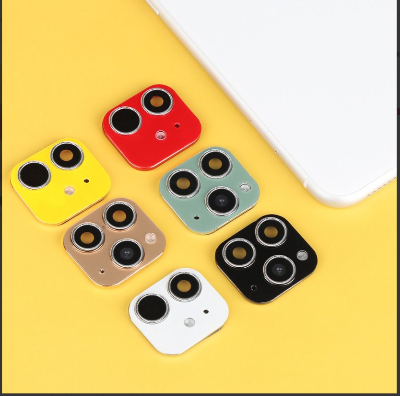 Picture of fake camera lens sticker cover screen protector for iphone xr x change to iphone 11 pro max - 509
