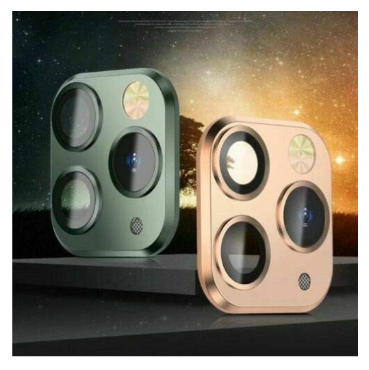 Picture of Modified Metal Sticker Camera Lens Seconds Change Cover For iPhone X XS MAX Fake Camera For iPhone 11 Por Full Glass Protector