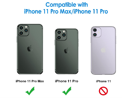 Picture of JETech Camera Lens Protector for iPhone 11 Pro Max 6.5-Inch and iPhone 11 Pro 5.8-Inch, 9H Tempered Glass, HD Clear, Anti-Scratch, Case Friendly, Does Not Affect Night Shots, 3-Pack