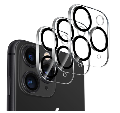 Picture of Dengduoduo Tempered Glass Camera Lens Protector for iPhone 11 Pro 5.8" & iPhone 11 Pro Max 6.5", Ultra HD, 9H Hardness, Anti-Scratch, Case Friendly, Easy to Install [No Affect on Night Shots]
