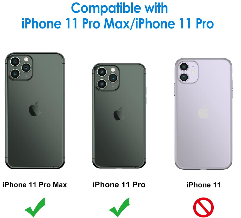Picture of JETech Camera Lens Protector for iPhone 11 Pro Max 6.5-Inch and iPhone 11 Pro 5.8-Inch, 9H Tempered Glass, HD Clear, Anti-Scratch, Case Friendly, Does Not Affect Night Shots, 3-Pack