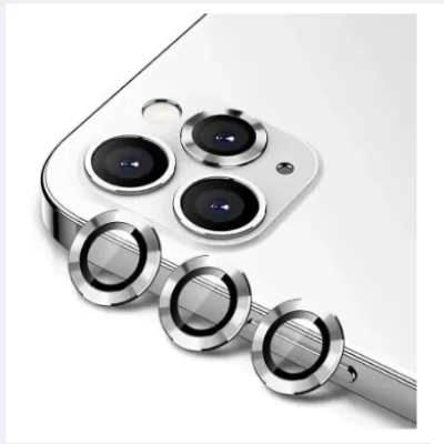 Picture of Apple iPhone 11 Pro Max /11pro Camera Lens Protector Metal Alumuniam Ring, Camera Tempered Glass