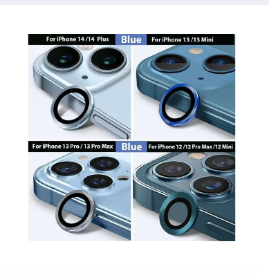 Picture of Apple iPhone 11 Pro Max /11pro Camera Lens Protector Metal Alumuniam Ring, Camera Tempered Glass