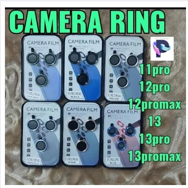 Picture of Apple iPhone 11 Pro Max /11pro Camera Lens Protector Metal Alumuniam Ring, Camera Tempered Glass