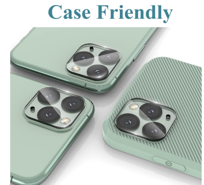 Picture of Camera Lens Protector for iPhone 11 Pro & iPhone 11 Pro Max, 9H Tempered Glass Camera Protector, Strong Adhesion, HD Clear, Scratch Resistant, Easy Installation, with Night Circle