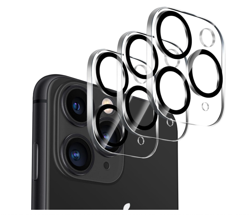 Picture of Dengduoduo Tempered Glass Camera Lens Protector for iPhone 11 Pro 5.8" & iPhone 11 Pro Max 6.5", Ultra HD, 9H Hardness, Anti-Scratch, Case Friendly, Easy to Install [No Affect on Night Shots]