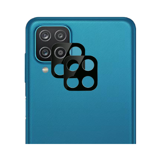 Picture of Kartronics Compatible with Samsung A12 [Black] Back Camera Lens Protector Tempered Glass - Full Camera Coverage with Easy Installation Kit