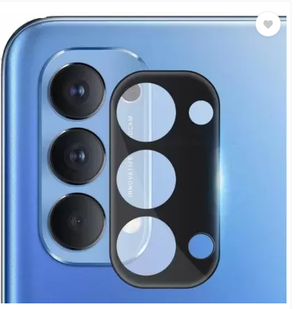 Picture of Back Camera Lens Glass Protector for Oppo Reno 5 Pro Full Lens Area Coverage (Does not Effect the Flash)  (Pack of: 1)