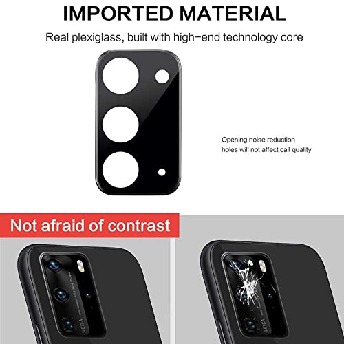 Picture of ompatible with Realme 7 Pro (9H 3D) [Black] Back Camera Lens Protector Tempered Glass - Full Camera Coverage