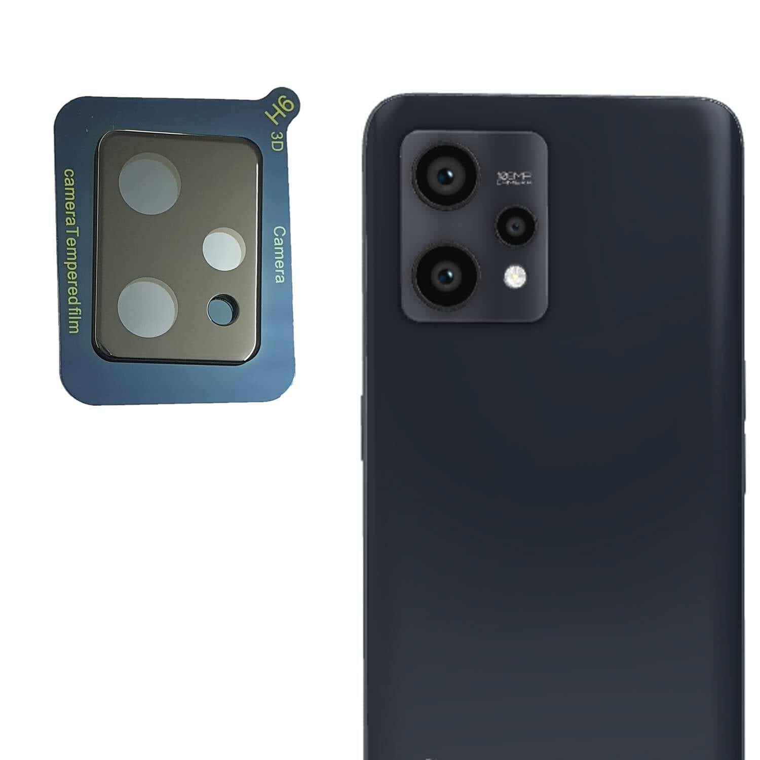 Picture of 3D Back Camera Lens Protector For Realme 9 4G Full Coverage 360 Degree Protection Tempered Glass Bubble-Free Anti-Scratch Easy Install Ultra-Thin.