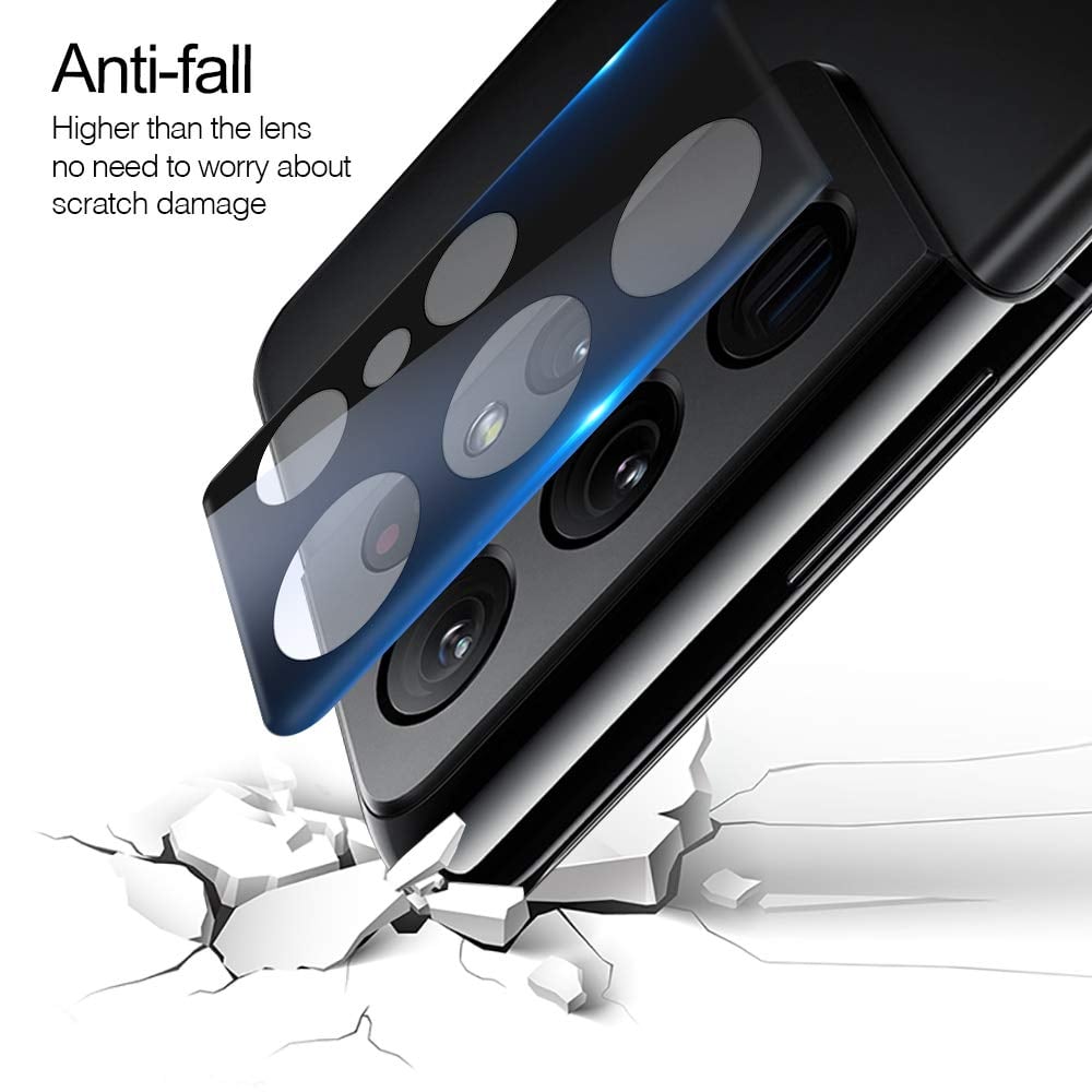 Picture of Atouchbo Back Camera Lens Protector for Realme Narzo 50A Camera Tempered Glass 9H Hardness Camera Glass Compatible Model Realme Narzo 50A -Black