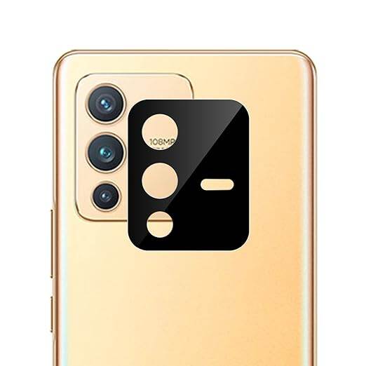 Picture of Digital Compatible with Vivo V23 (5g) [Black] Back Camera Lens Protector Tempered Glass - Full Camera Coverage and Easy Installation Kit
