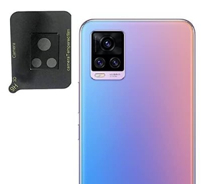 Picture of Back Camera Lens Protector Vivo V20 | Real Tempered Glass| HD Clear Camera Lens Guard| 9H Hardness |Anti-Scratch |Camera Protective Lens - Black