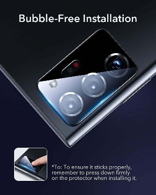 Picture of Back Camera Lens Protector Vivo V20 | Real Tempered Glass| HD Clear Camera Lens Guard| 9H Hardness |Anti-Scratch |Camera Protective Lens - Black