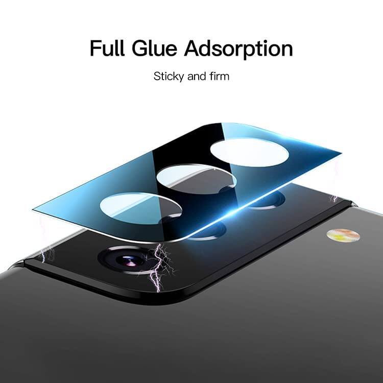 Picture of Compatible with FOR VIVO V23E Black Back Camera Lens Protector Tempered Glass - Full Camera Coverage with Easy Installation Kit