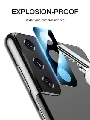 Picture of Compatible with FOR VIVO V23E Black Back Camera Lens Protector Tempered Glass - Full Camera Coverage with Easy Installation Kit