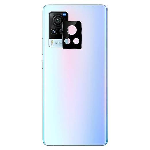 Picture of DIGITAL Compatible with Vivo X60 Pro [Black] Back Camera Lens Protector Tempered Glass - Full Camera Coverage and Easy Installation Kit