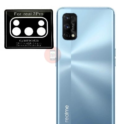 Picture of MobileZon Back Camera Lens Protector Flexible Tempered Glass Guard Protection for Realme 7 Pro