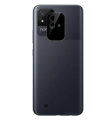 Picture of Digital Compatible with Realme Narzo 50i [Black] Back Camera Lens Protector Tempered Glass - Full Camera Coverage and Easy Installation Kit