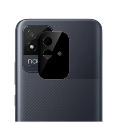Picture of Digital Compatible with Realme Narzo 50i [Black] Back Camera Lens Protector Tempered Glass - Full Camera Coverage and Easy Installation Kit