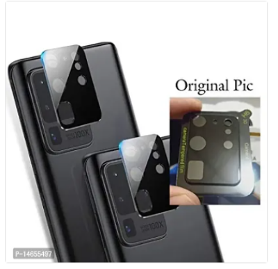 Picture of Black Camera Lens Tempered Glass Compatible with Oppo Reno 4 Pro [Anti-Scratch Bubble-Free 9H Hardness Full Camera Lens Protector