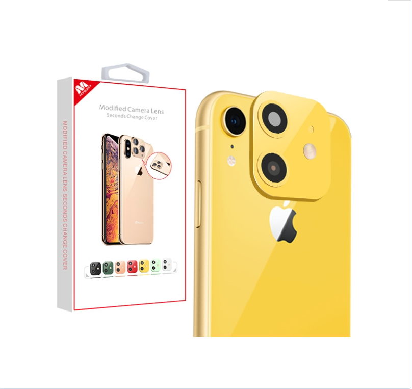 Picture of MyBat Modified Camera Lens Seconds Change Cover for Apple iPhone XR - Yellow