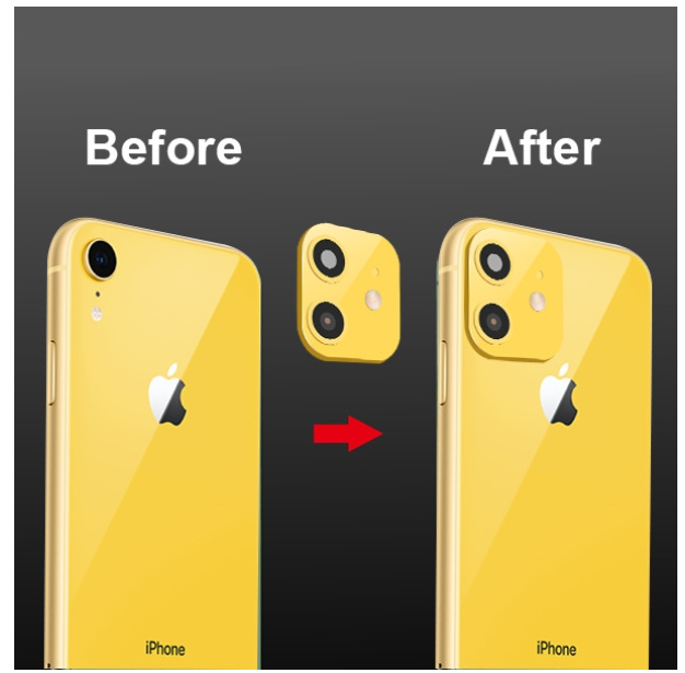 Picture of MyBat Modified Camera Lens Seconds Change Cover for Apple iPhone XR - Yellow