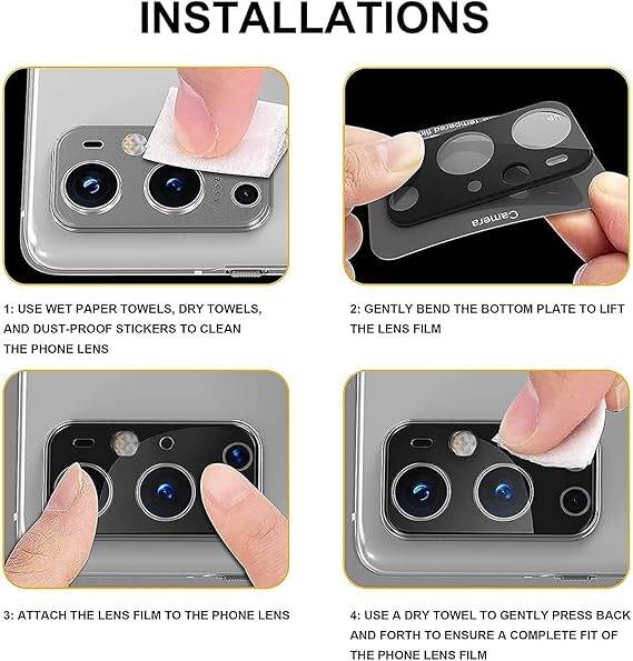Picture of AYRA Oppo A96 Back Camera Lens Screen Protector 3D Anti Shock/Anti-Scratch/Clear/Camera Tempered Glass for (pack of 1)