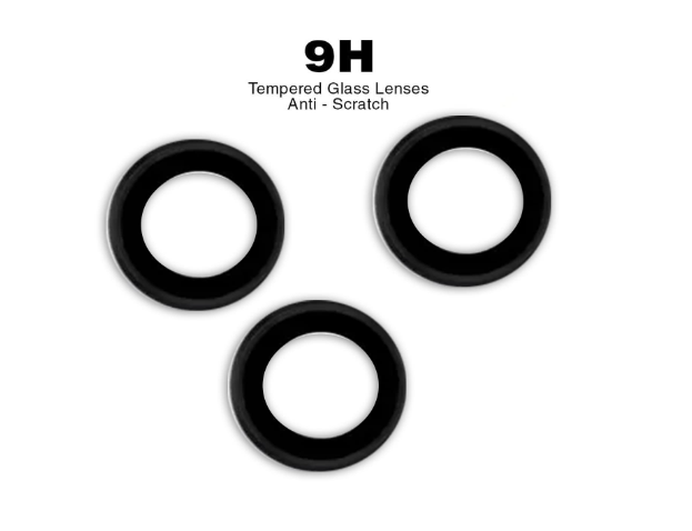 Picture of Oncraves Camera Ring Lens Protector for Samsung Galaxy A34 5G | 9H Hardness, Full Coverage Camera Metal Ring Ultra-Thin/Clear - Black