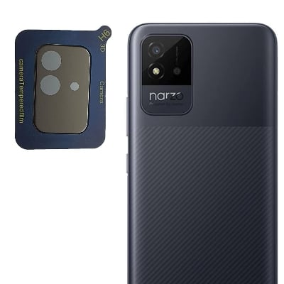 Picture of 3D Back Camera Lens Protector For Realme Narzo 50i Full Coverage 360 Degree Protection Tempered Glass Bubble-Free Anti-Scratch Easy Install Ultra-Thin.
