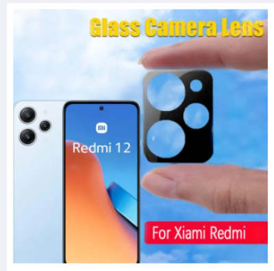 Picture of Xiaomi Redmi 12 4G Lens Protector Back 3D Curved Camera Protective Glass For Xiaomi Redmi 12 4G Full Coverage Lens Protector Ultra-thin Tempered Glass Camera Lens Film for Redmi12 4G