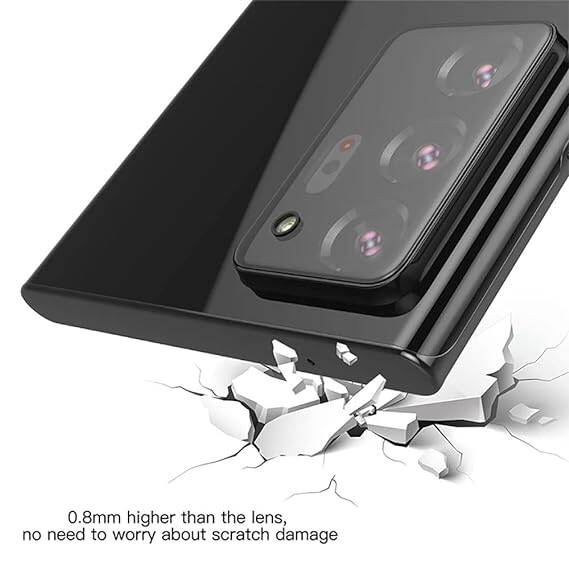 Picture of Back Camera Lens Protector for Realme C21Y Camera Tempered Glass (Not Flexible) 9H Hardness Camera Glass Compatible Model Realme C21Y - Black