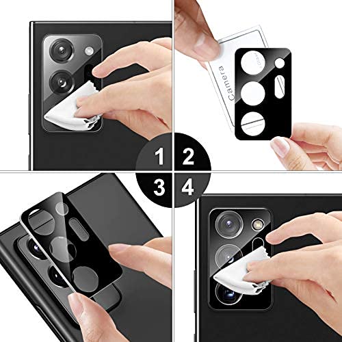 Picture of 9H 3D Back Camera Lens Protector [Full Coverage 360 Degree protection Tempered Glass Film Bubble-Free Anti-Scratch Easy Install Ultra-Thin] Compatible Vivo V21E 5G Tempered Glass-(Black)