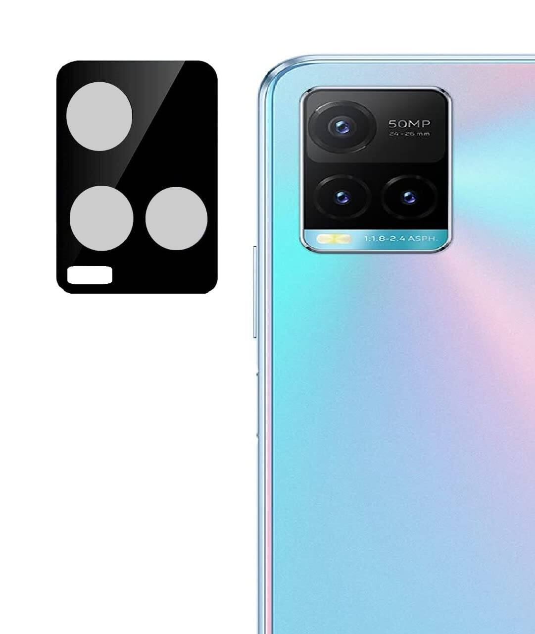 Picture of Scratch Resistant Back Camera Lens Protector Tempered Glass for Vivo Y33s