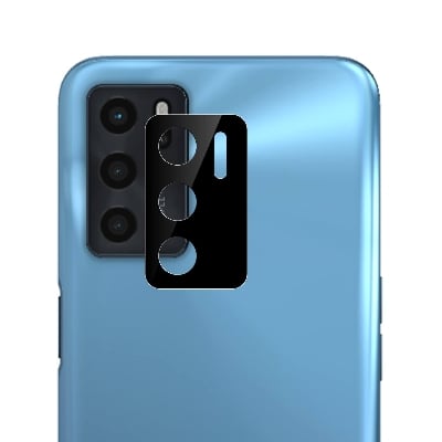 Picture of Amazon Brand - Eono Compatible with Oppo A16 Black Back Camera Lens Protector Tempered Glass - Full Camera Coverage and Easy Installation Kit