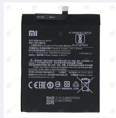 Picture of Xiaomi BN37 Battery for Xiaomi Redmi 6 - 3000mAh