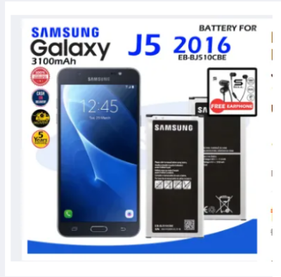 Picture of Battery for Samsung Galaxy j5 2016 Battery Model EB-BJ510CBE EB-BJ510CBC J510 J510FN J510G J510Y J510M J5108 J5109 Genuine Manufacturer Everlasting user 3100mAh