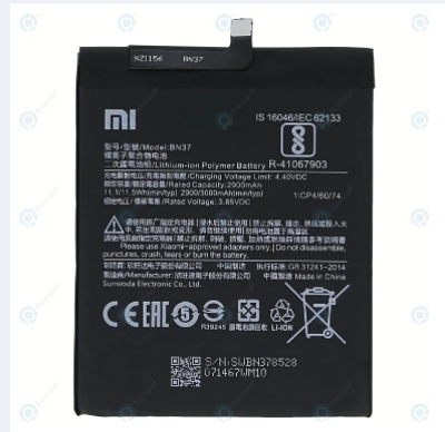 Picture of Xiaomi BN37 Battery for Xiaomi Redmi 6 - 3000mAh