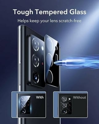 Picture of Back Camera Glass Protector for nova 9 Camera Lens Protector Guard [3D Premium] Camera Tempered Glass (Black)