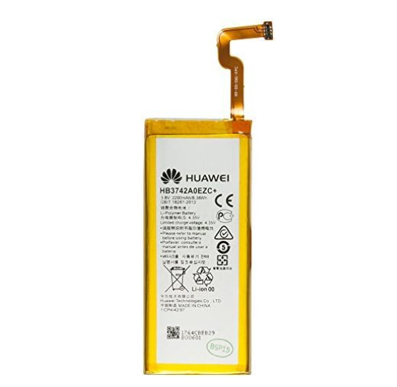Picture of Original Battery HB3742A0EZC + for Huawei Ascend P8 Lite ALE-L21 Smart TAG-L01 2200 mAh