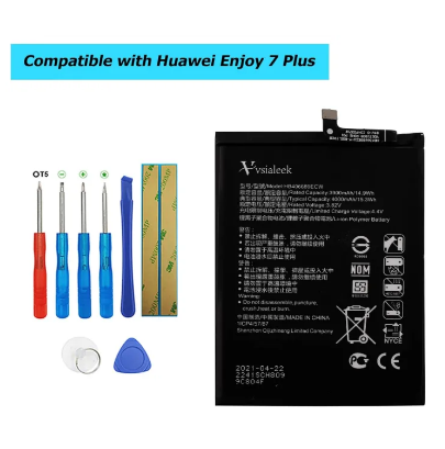 Picture of HB406689ECW 3900mAh Replacement Battery Compatible with Huawei Y7 2019 DUB-L21 Nova Lite Y7 Prime Dub-LX1 Y9 2019 JKM-LX1, JKM-LX2, JKM-LX3 with Tools