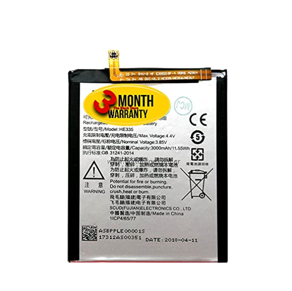 Picture of Original HE335 Parts for Nokia 6 TA-1000 TA-1003 TA-1021 TA-1025 TA-1033 TA-1039 (3000mAh) with 3 Months Warranty