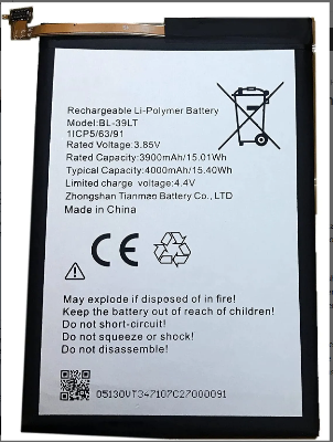 Picture of BL-39LT Battery for Tecno Spark 4 (4000mAh) (3 Months Warranty)